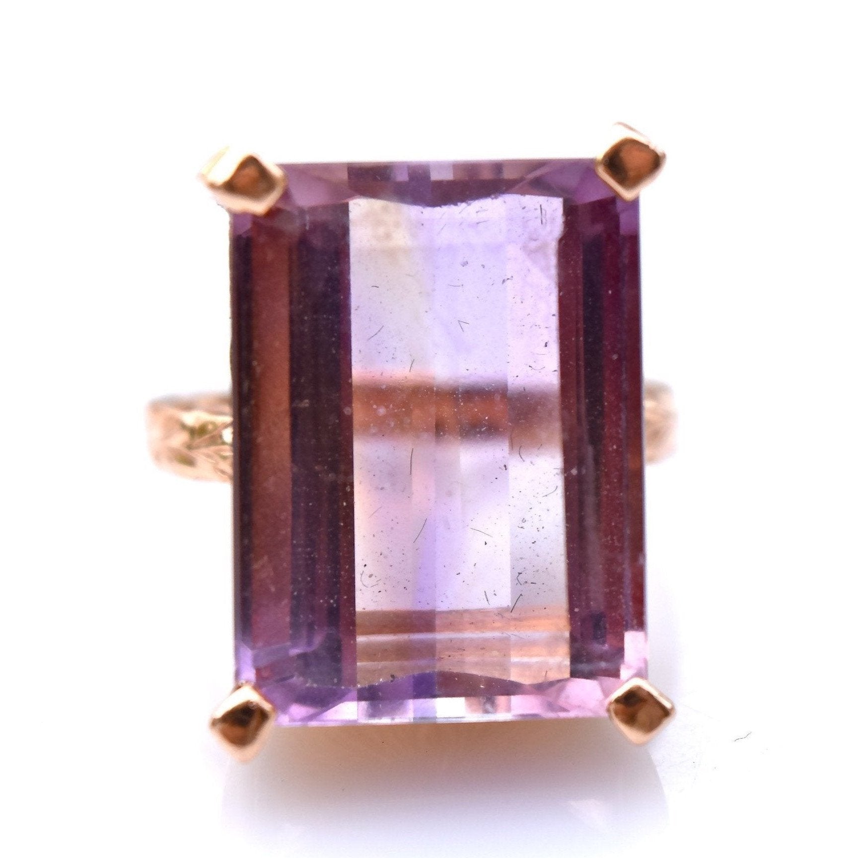 Rose Gold & Amethyst Ring