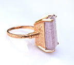 Rose Gold & Strawberry Quartz Ring