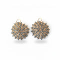 Pale Green Quartz Cosmos Earrings