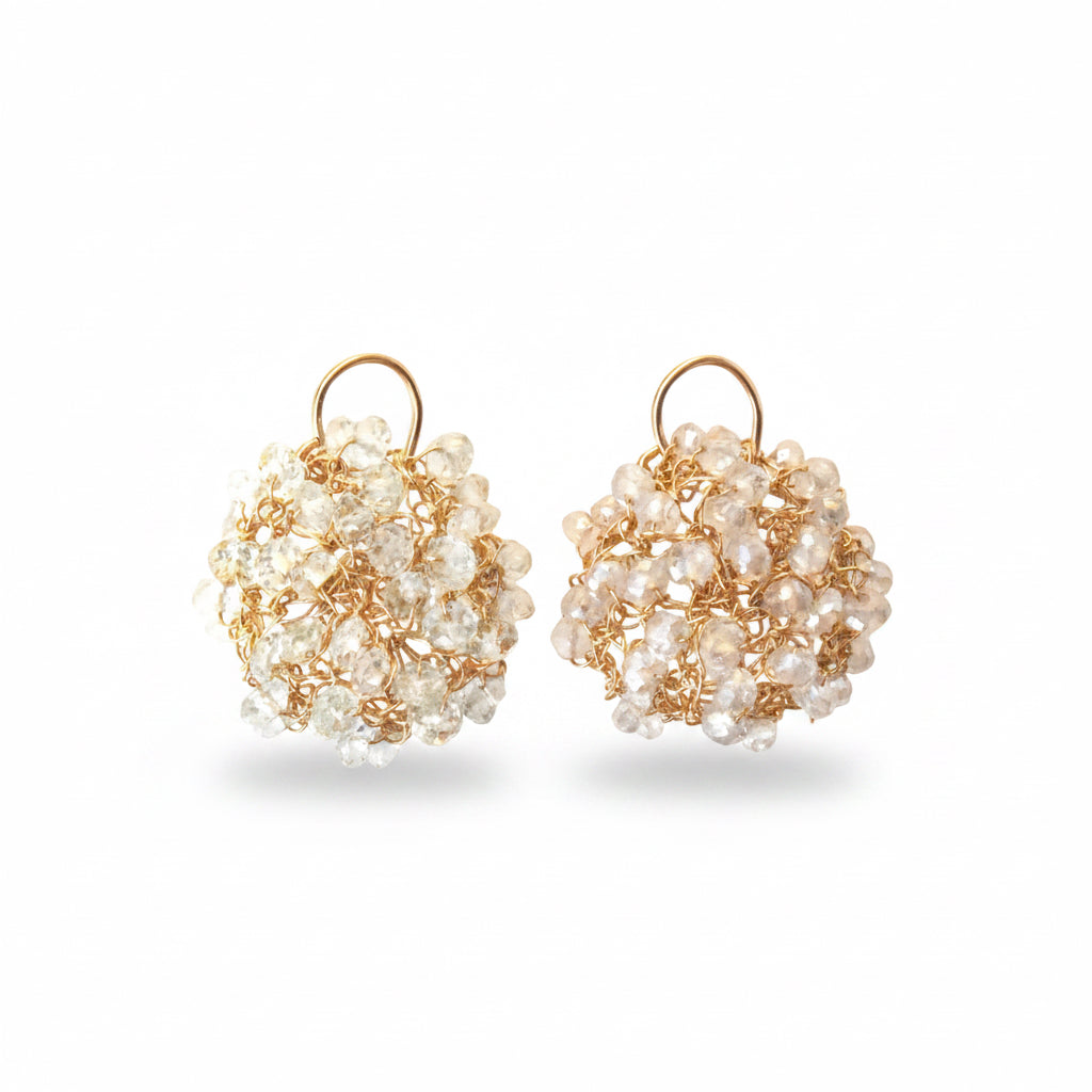 Crystal Quartz/gold-filled Mini Cosmos