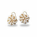 White Pearl Mini Cosmos Earrings