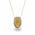 Quartz Gold-Fill Fishnet Gemstone Necklace