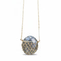 Sonya Ooten fishnet green quartz gemstone slice necklace