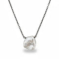 Flat Keshi Pearl Necklace