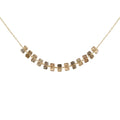 Yellow Gold-Filled Dusty Center Necklace