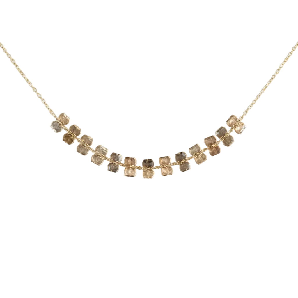 Yellow Gold-Filled Dusty Center Necklace