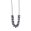 Oxidized Silver Dusty Center Necklace