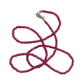 Ruby Tiny Smooth Bead Necklace