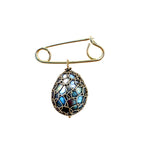 Netted South Sea Pearl Brooch