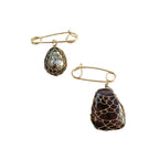 Netted South Sea Pearl Brooch