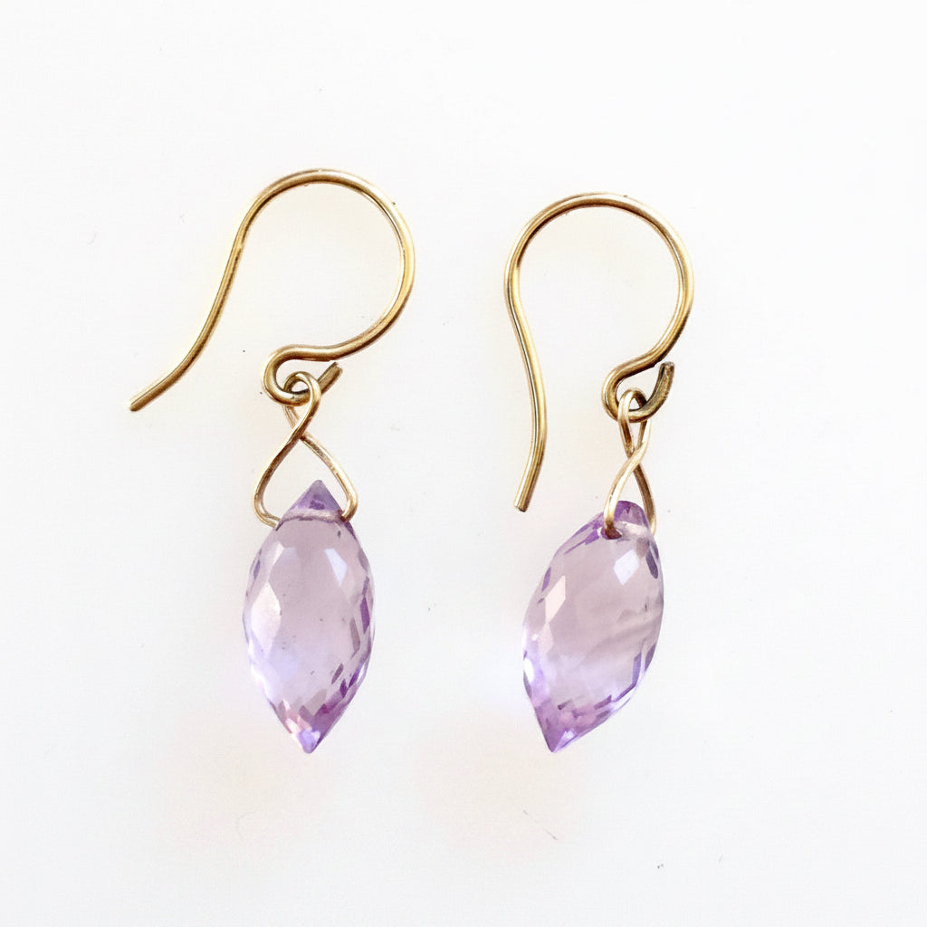 Pink Opal Marquis Bead Earring