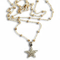 Small Diamond Star Pendant on Dust Chain