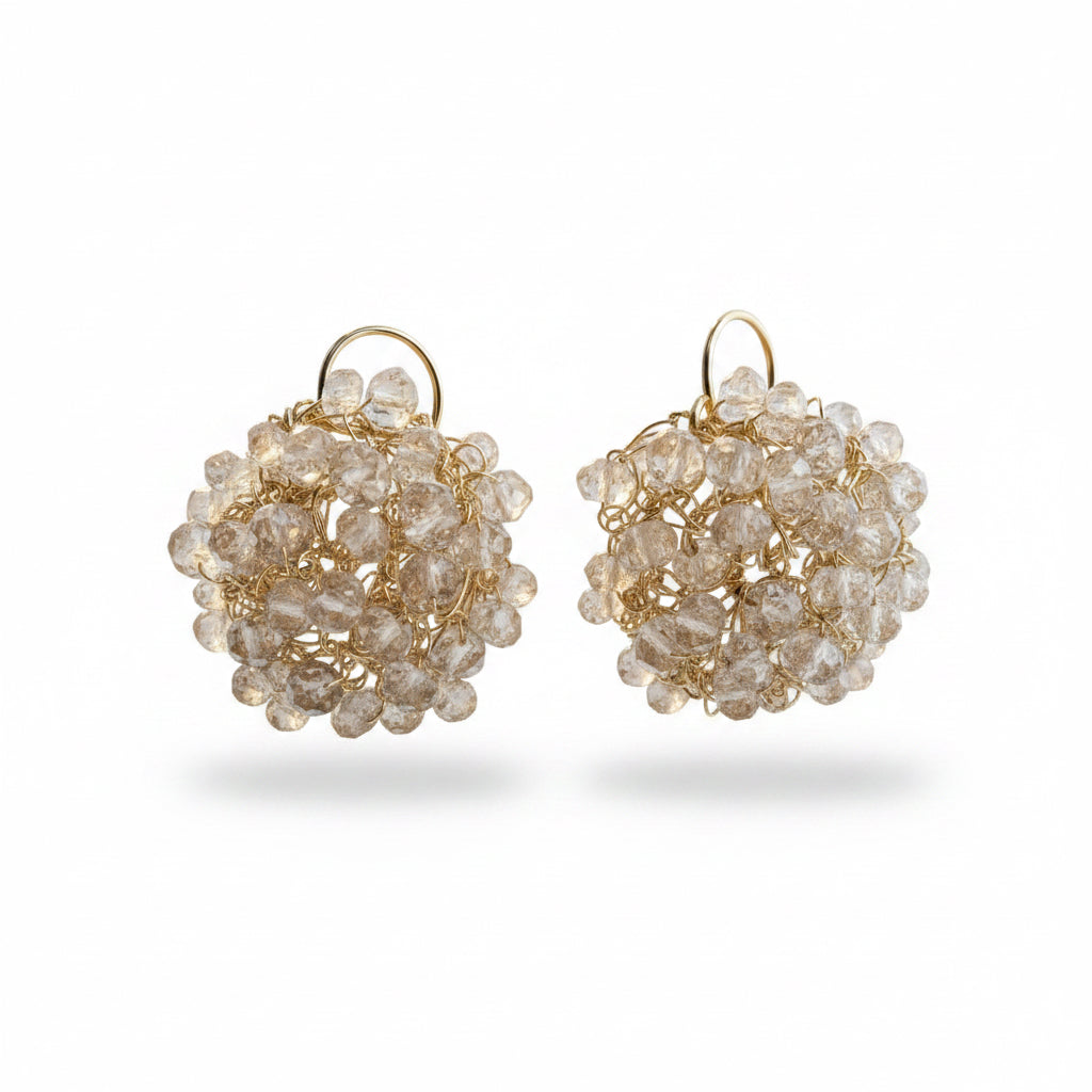 Champagne Quartz Gold-Fill Mini Cosmos